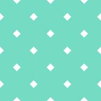 Seamless background with small white square pattern on green background. vector