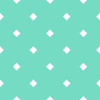 Seamless background with small white square pattern on green background. vector