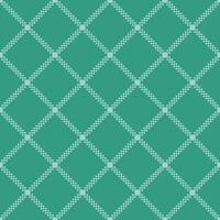 Seamless background with small squares merging white lines on a green background. vector