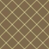 Seamless background with small squares merging white lines on a brown background. vector