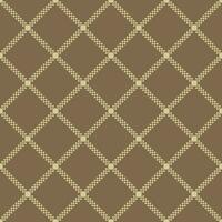 Seamless background with small squares merging white lines on a brown background. vector