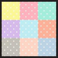 Multicolored Small Squares Seamless Pattern Seamless Background Bundle