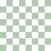 Seamless background checkered square geometric pattern white green light vector