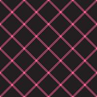 Seamless background with small squares merging pink lines on a black background. vector