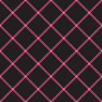 Seamless background with small squares merging pink lines on a black background. vector