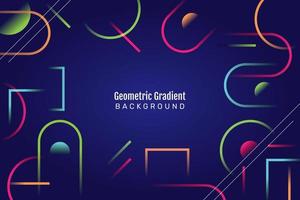 Geometric background with gradients. - Vector. vector