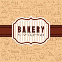 Bakery background in flat style. - Vector. vector