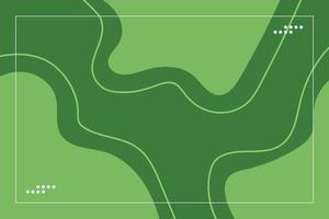 Abstract Flat Design With Green Background vector