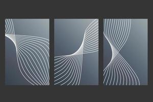 Vector Illustration Abstract Wave For Backgrounds Set