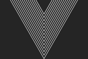 Fondo de línea de onda monocromática abstracta vector
