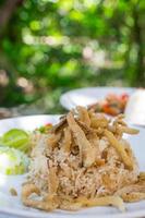 fried rice , crackling, Thai style food photo