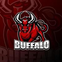 Buffalo esport mascot logo design