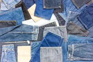 Background pieces of denim. photo