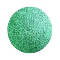 Isolate Green Round Sphere Lamp. photo