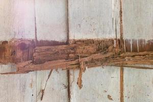 Moldy walls, wood beams. photo