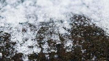 Surface water flowing torrent. photo