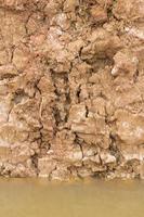 Soil beneath the surface layer. photo