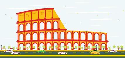 Colosseum in Rome. vector
