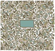 Triangle pattern background. Hand drawn vector illustration