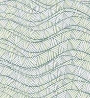 Vintage Hand-drawn Vector Pattern with Wave, Line and Triangle