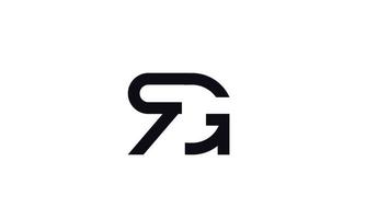 Alphabet letters Initials Monogram logo RG, GR, R and G