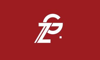 alfabeto letras iniciales monograma logo zg, gz, z y g
