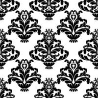 Vector damask vintage baroque scroll ornament swirl. Victorian monogram heraldic shield swirl. Retro floral leaf pattern border foliage antique  acanthus calligraphy engraved tattoo. Seamless pattern