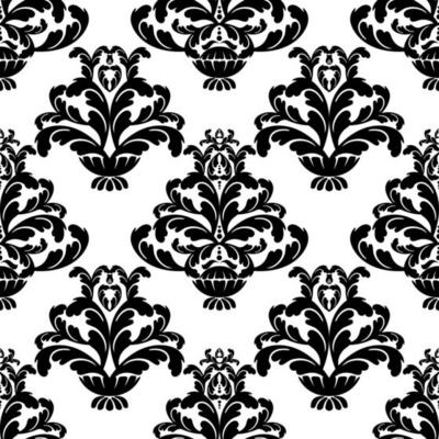 Vector damask vintage baroque scroll ornament swirl. Victorian monogram heraldic shield swirl. Retro floral leaf pattern border foliage antique  acanthus calligraphy engraved tattoo. Seamless pattern