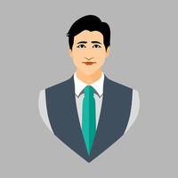 icono de hombre de negocios para su perfil web vector