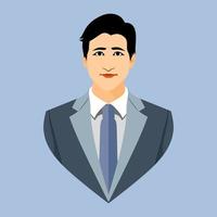 Business man icon for your web profile vector