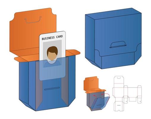 Box packaging die cut template design. 3d mock-up