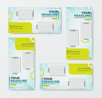 Yourheadline text banner with fasion sale concept template design vector