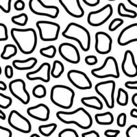 Doodle hand drawn seamless pattern. Scribble sketch texture background. Organic shapes vector illustration