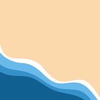 fondo abstracto de mar azul y playa de verano para diseño de banner, invitación, afiche o sitio web. vector