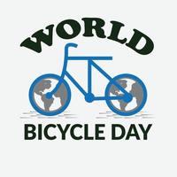 día mundial de la bicicleta vector