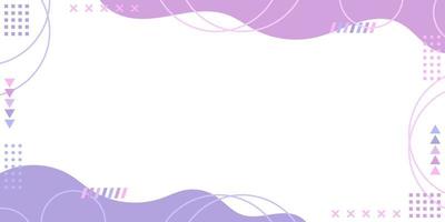 Minimalist Memphis Design Banner Background vector