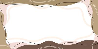 Simple Abstract Hand Drawn Banner Background, Frame Vector