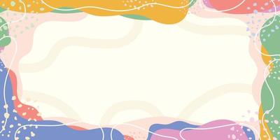 Colorful Abstract Banner Background with Text Space vector