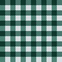 Gingham seamless checkered pattern in green. Vichy vector illustration for flannel fabric.