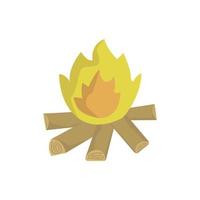 Vector illustration bonfire