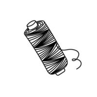 Sewing thread, a hand-drawn sketch style doodle. Cross winding thread. Needlework. Sewing. Thread. Vector simple illustration