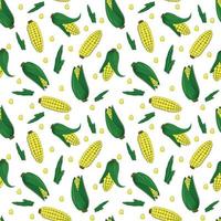 vector seamless pattern with corn