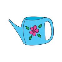 garden watering can vector