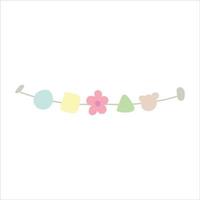 baby hanging toy vector