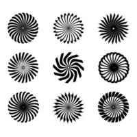 Radial Burst Design Element Vector