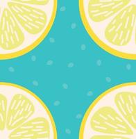 Summer slice of lemon seamless pattern vector