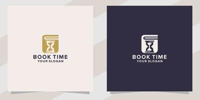book time logo template vector