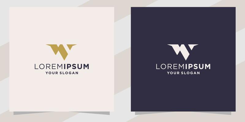 lettter w logo template