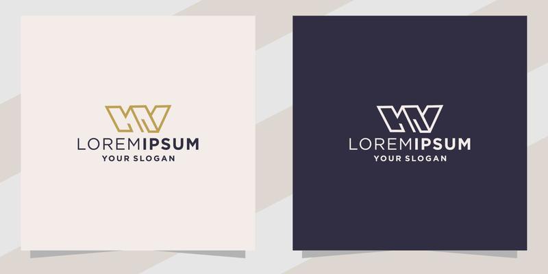 lettter w logo template