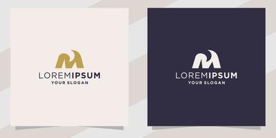 lettter m logo template vector